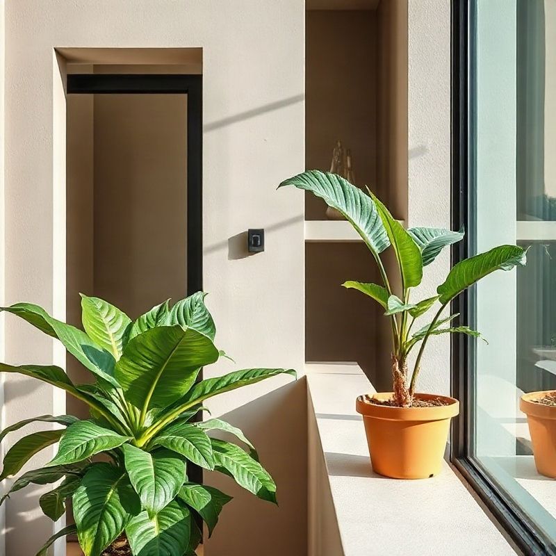 Real estate agent examining an apartment floor plan