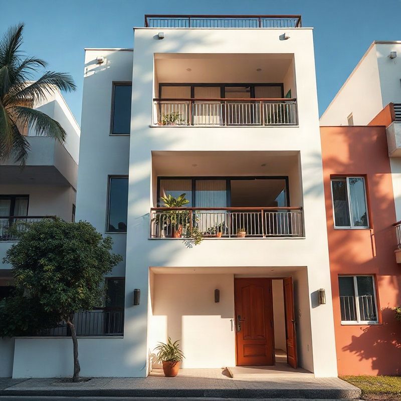 Fachada de edifício residencial no Rio de Janeiro
